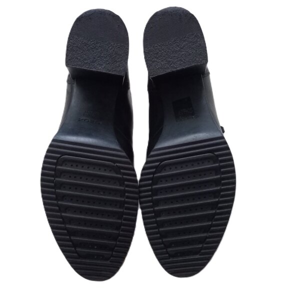 Geox Women's  Block Heel Boots Black Chunky Platform Size 9.5 - Picture 5 of 6